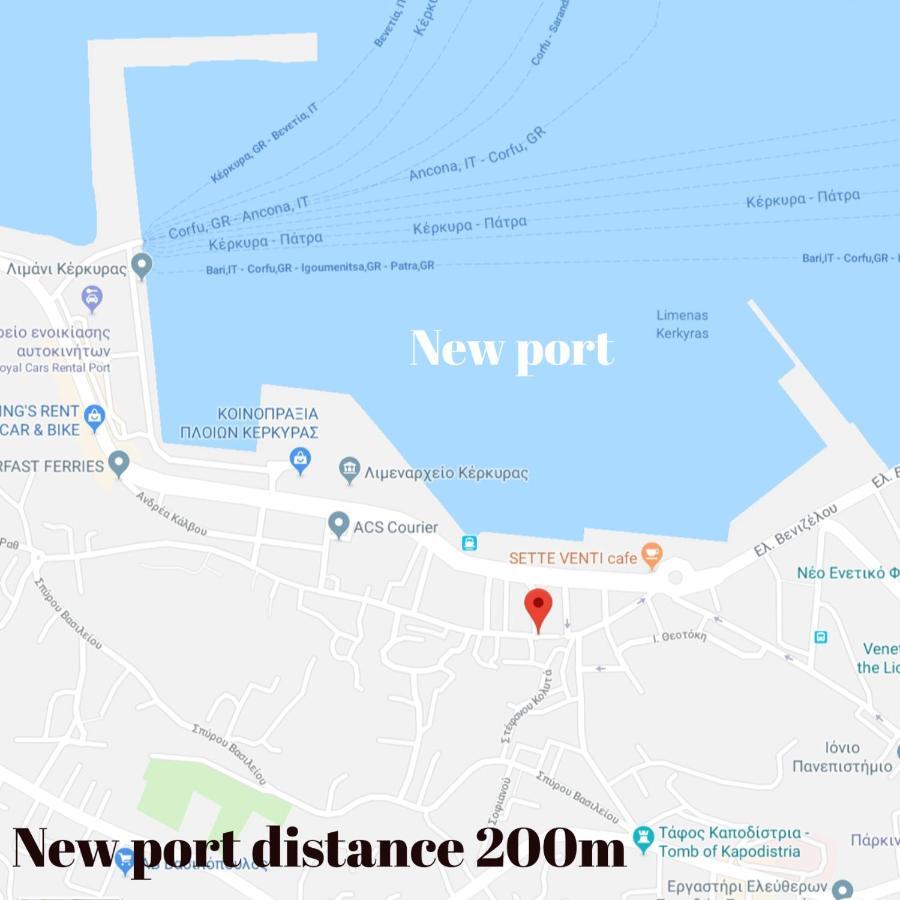 Joy New Port Studio Corfu Town المظهر الخارجي الصورة